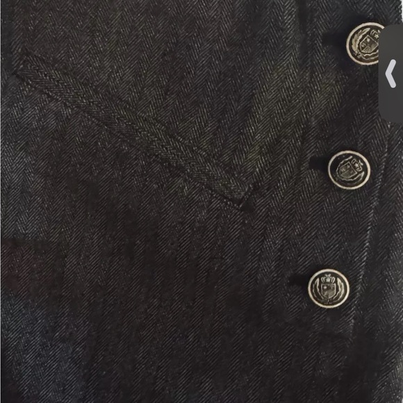 Bird by Juicy Couture 98% Wool Cuff Shorts “Newsies” Workwear & Adjustable Back - Picture 5 of 8